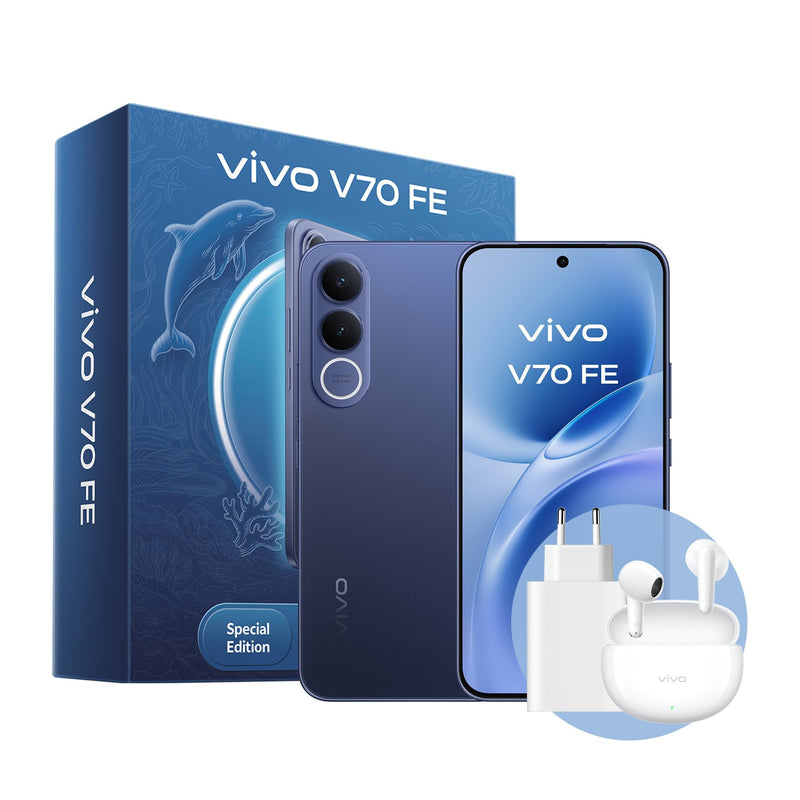 Vivo Smartphone V70 Fe 8GB 512GB 6.83' 5G Blue Includes Charger + Headphones
