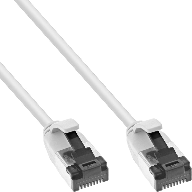 Inline® Network Cable Slim, U/FTP, CAT.8.1, Tpe Halogen-free, White 1.5M