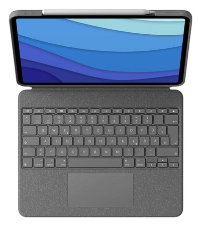 Logitech Combo Touch Box Of Keyboard And Folio With Panel Touchscreen Light Rear Apple Smart Connector Qwertz  — image 1