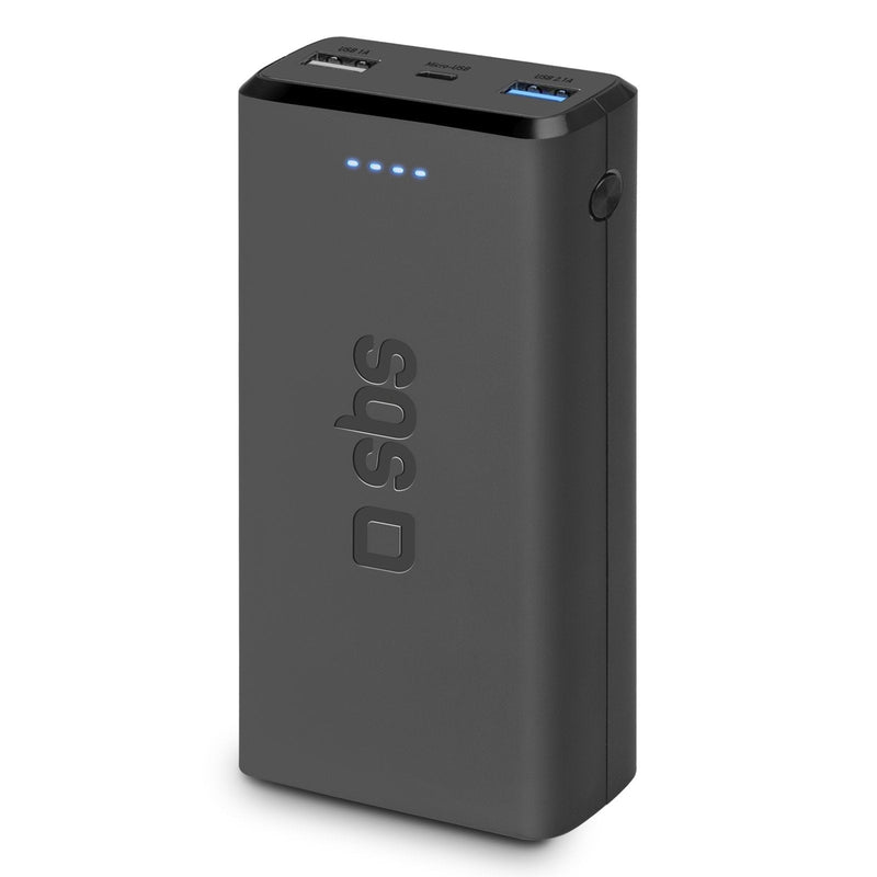 Sbs Power Bank TTBB20000FASTK 20000MAH 2x USB 2.1A Black
