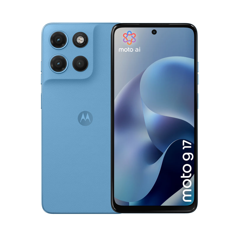 Motorola Moto G17 4G 4 128GB Android 15 Dual SIM Smartphone Alaskan Blue