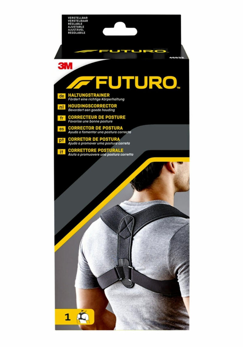 Futuro Corrector Postura - Adjustable (71.1 - 121.9CM) - Transpirable - Black