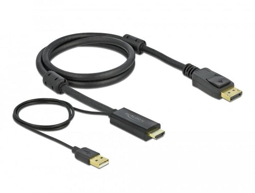Delock HDMI Cable a DisplayPort 4K 30 HZ 1M — image 1