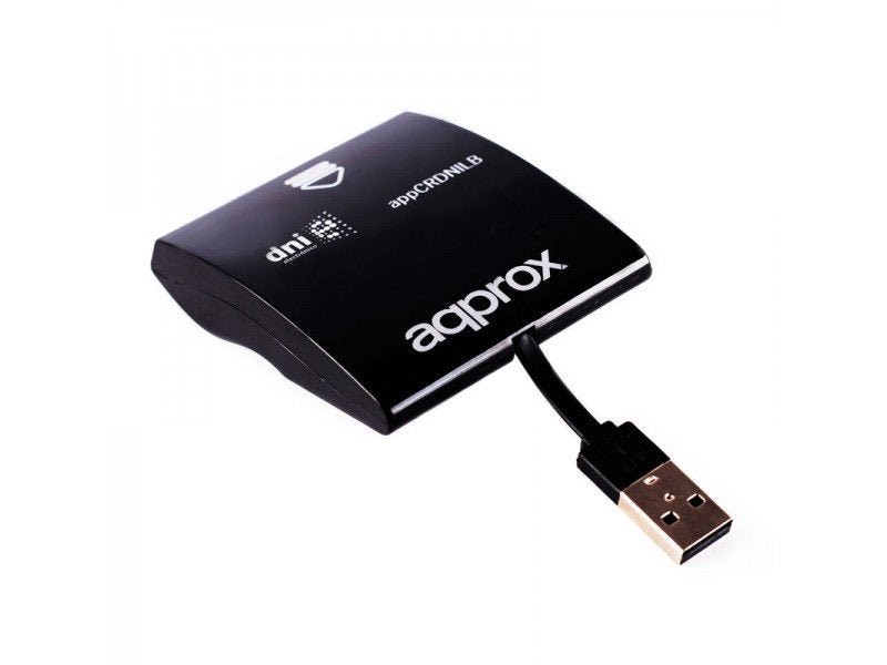 Approx Card Reader External Dni Electronic (dnie) Appcrdnilb Black