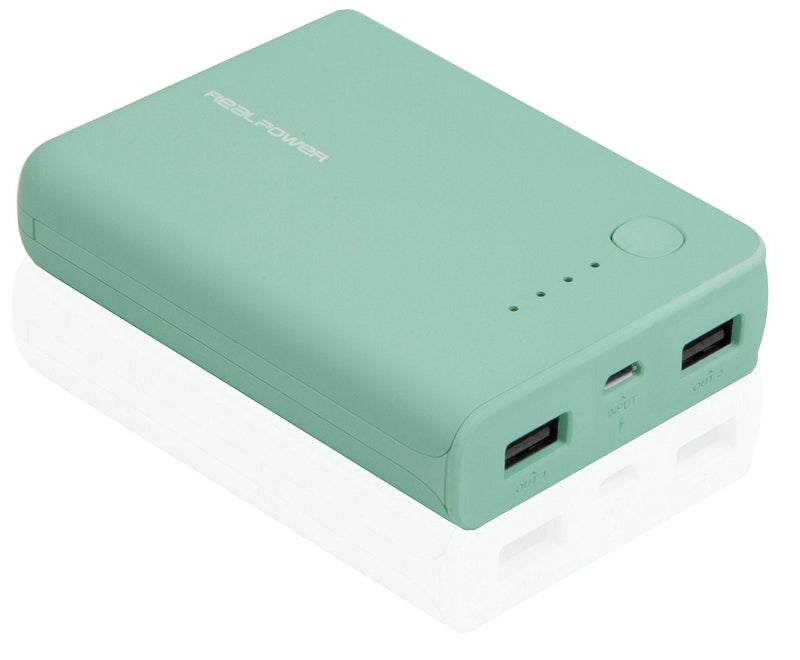 Realpower Powerbank PB-10K Opal Blue 10.000MAH