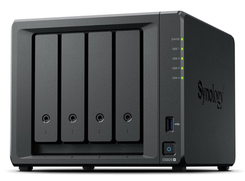 Synology NAS Diskstation DS925 + 4 Bahías 3.5'- 2.5' 4GB DDR4 Formato Tower