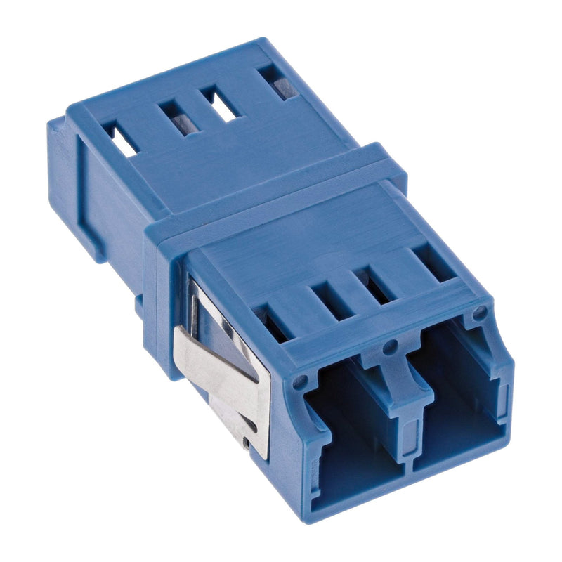 Inline Adapter Fibre Optic Duplex Lc/Lc Sm Case Ceramic Blue