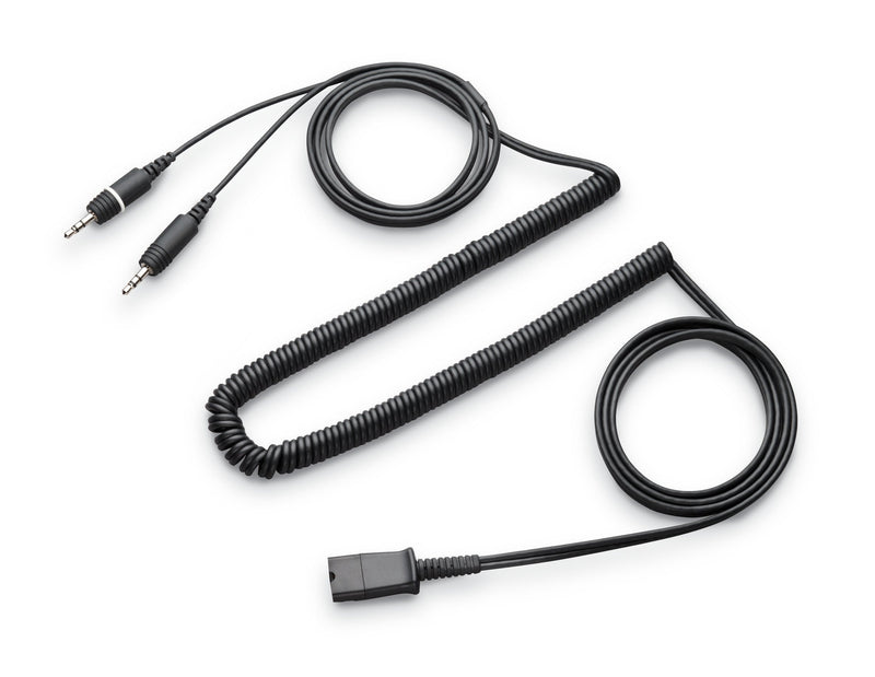 Poly Stereo Cable With 3,5MM a Dual-qd-conector