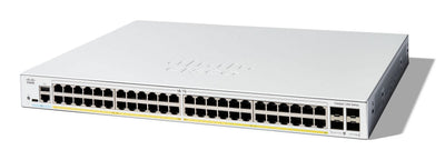 Cisco Catalyst 1200-48P-4G Conmutador L3 Smart 48 X 10/100/1000 (PoE + ) + 4 X Gigabit Sfp Assembly Rack PoE + — image 1