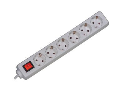Bachmann Smart 6XCEE7/3 White 1XSCHALTER Power 3,0M CEE7/7