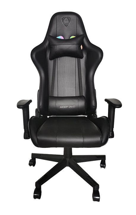 Silla Gaming Keepout Xspro-racing RGB Negro Reposabrazos 2D/ Iluminacion RGB Con Remote Control / Wheels Nylo