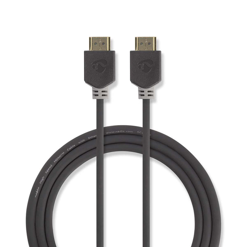 Nedis High Speed HDMI ™ Cable With Ethernet Hdmi™ Connector Male 4K@60HZ Arc 18Gbps 5.00M Round Pvc Antracita