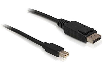 Delock Cable Mini DisplayPort - DisplayPort 2M M/M Black DP 4K 60HZ — image 1