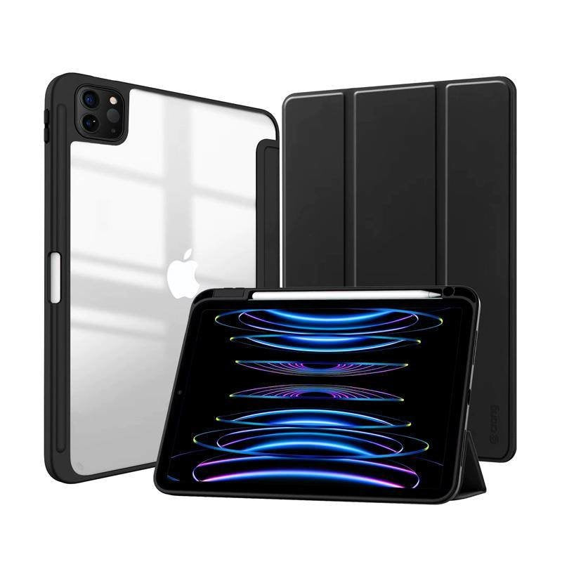 Crong Case Primefolio Ipad Pro 11 (2022-2021) / Ipad Air 11 M2 (2024) / Ipad Air 10.9 (5-4 Gen.) Black/Transpa