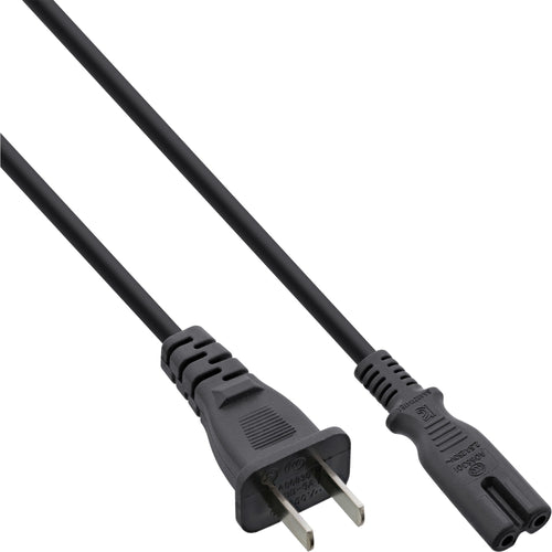 Inline Cable Power Plug China a EURO8 IEC-C7, Black 1,8M — image 1