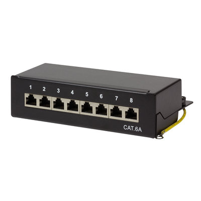 Logilink NP0018B Patchpanel CAT.6A Desk / Wall 8 Ports Black — image 1
