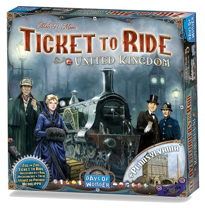 Juego de mesa Aventureros Tren! Reino Unido Pegi 8