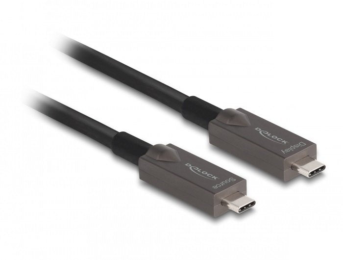 Delock Cable Óptico Activo Usb-c™ Vídeo + Datos + Pd 3M