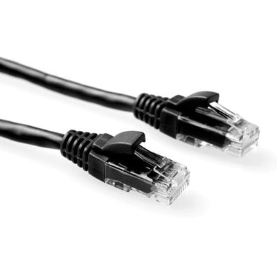 Black 3 Meter U UTP CAT.6 Patch Cable Snagless With RJ45 Connectors — image 1