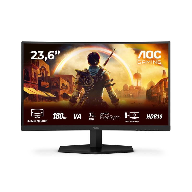 AOC Monitor 23.6 C24G42E Curvo Fast VA FHD 180HZ 0.5MS 250CD M2 HDMI 2.0 DP1.4 Speakers