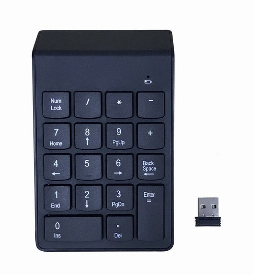 Gembird KPD-W-02 Keyboard Numerico Wireless 18 Keys Black — image 1