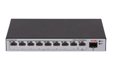 H3C LS-1600V2-10P-GL Switch Gestionado Gigabit Ethernet (10/100/1000) Black Grey — image 1