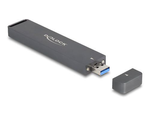 Delock 42021 External Enclosure SSD M.2 NVMe PCIE Or SSD SATA With USB 10Gbps Tipo-a Male — image 1