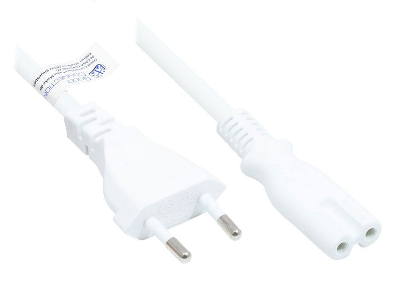 Good Connections Euro-cable Power An C7/Euro 8 Bu. White 7,5M