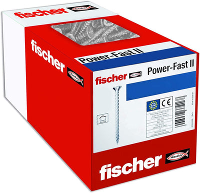 Fischer Screw Aglomerado Powerfast Ii 5,0X50 Pan Head Pz 100 Pieces Rosca Complete Galvanizado 670447 — image 1