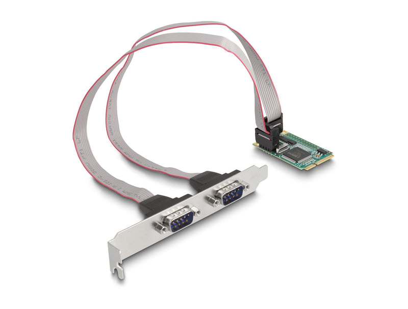 Delock 95273 Card Mini PCIE a 2 X Serial RS-232 D-sub 9 Pines