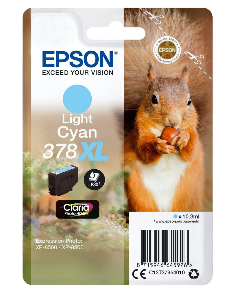 Epson Genuine Ink Nº378 XL High Capacity Cyan Claro