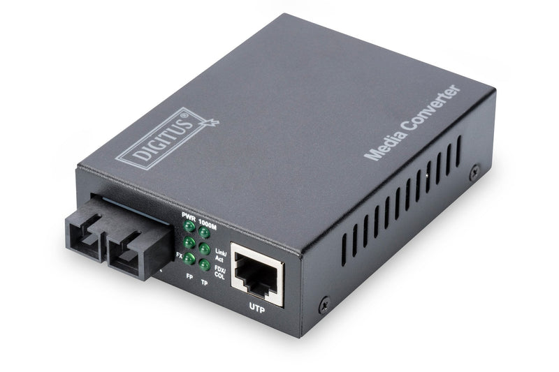 Digitus Converter Medios Monomodo 10/100/1000BASE-T a 1000BASE-LX Conec Sc