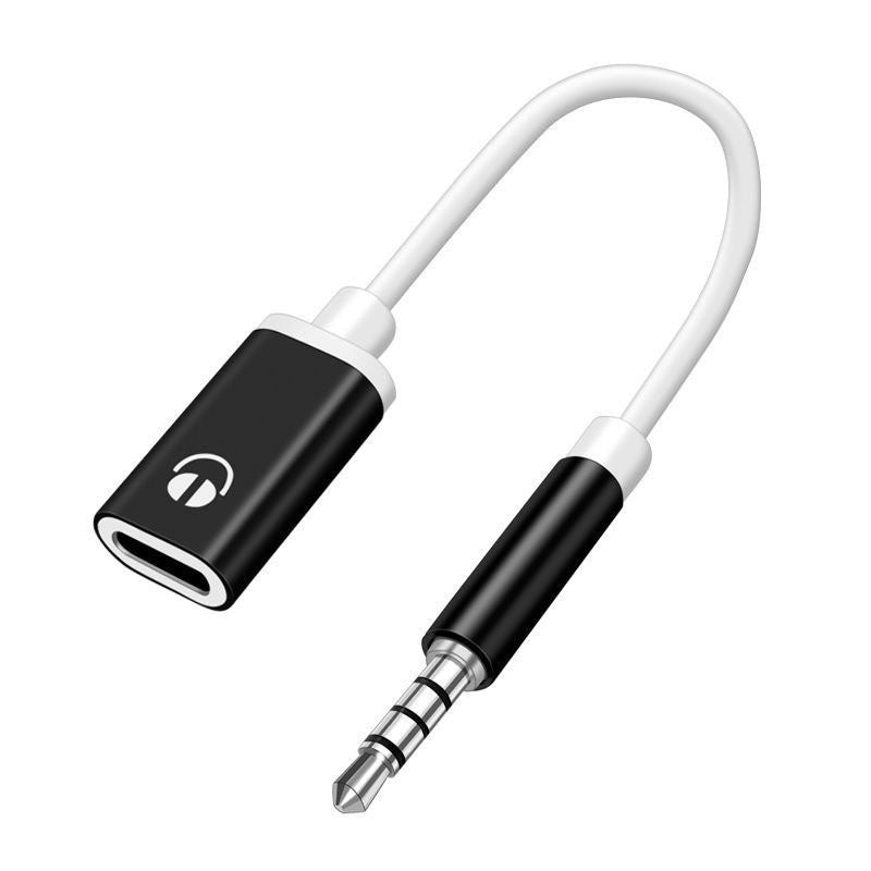 35mm Male To Typec Female Flat Head Headset To Round Head Converter