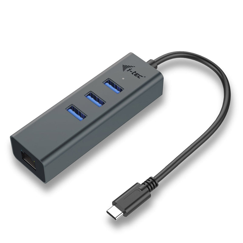 I-tec Metal Hub USB-C 3x USB 3.0 + Gigabit Ethernet