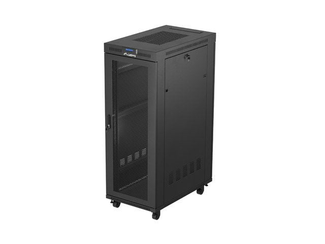 Lanberg Rack Cabinet 19 Free-standing 32U 600X1000 Flat Pack Mesh Door LCD Black