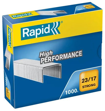 Rapid Strong Box Of 1000 Staples 23/17 - 110A 140 Hojas - Alambre Reforzado Galvanizado - Patilla 17MM — image 1
