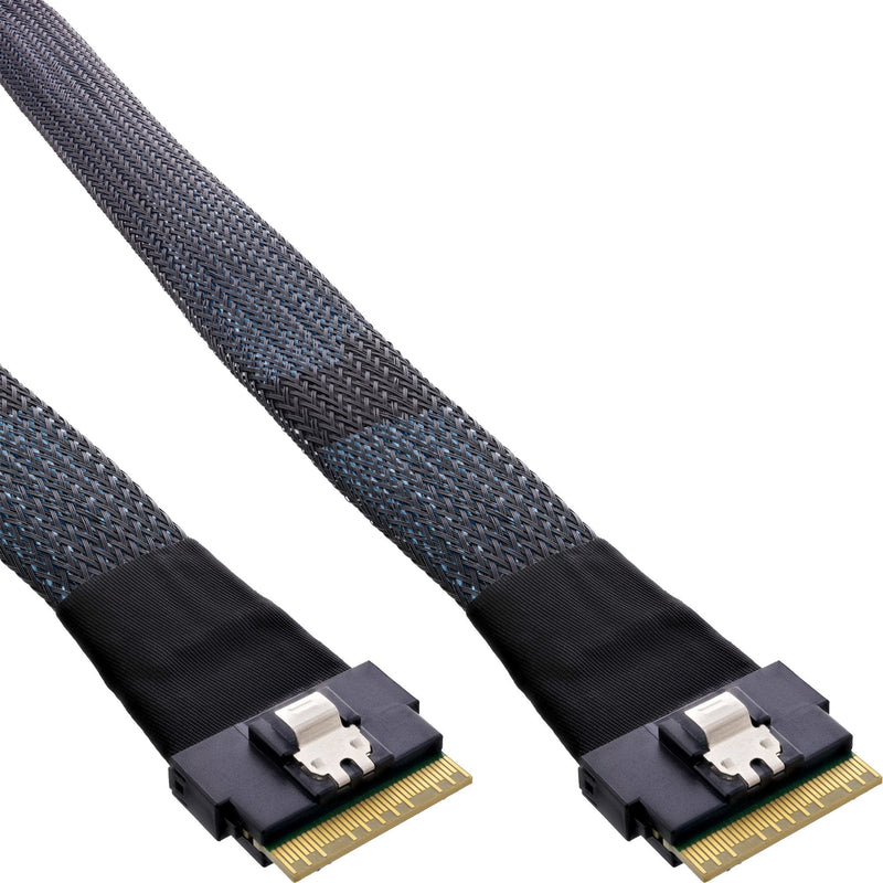 Inline® Slim Sas Cable SFF-8654 8X a SFF-8654 8X, 48GB/S, 0.5M