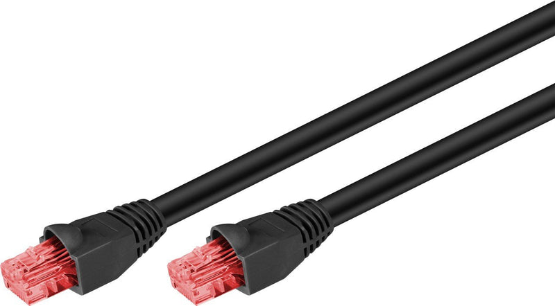 Goobay 55434 Network Cable 20M CAT.6 U/UTP (UTP) Black
