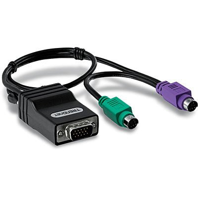 Trendnet TK-CAT.5P Adapter Cable 2X Ps/2M VGA M, RJ-45 F Black