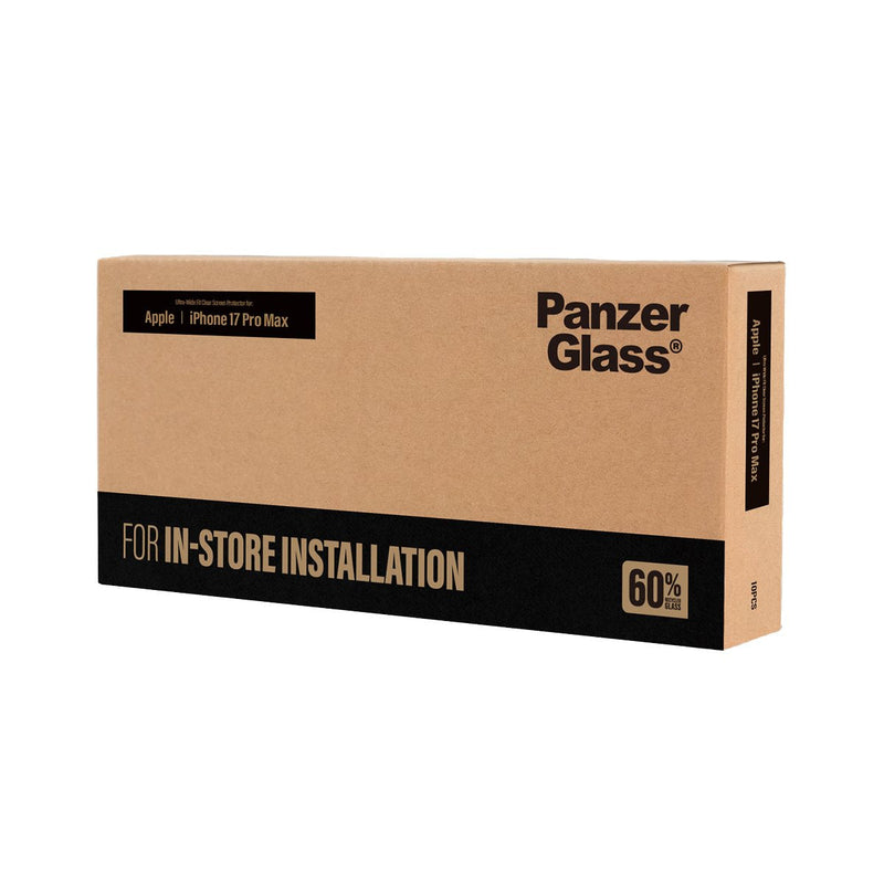 Panzerglass Screen Protector Iphone 17 Pro Max. Ultra-wide Fit W. Fastfit Installation Machine