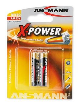 Ansmann Batteries Alcalinas Aaa Lr 03 X-power Blister 2 Pieces — image 1