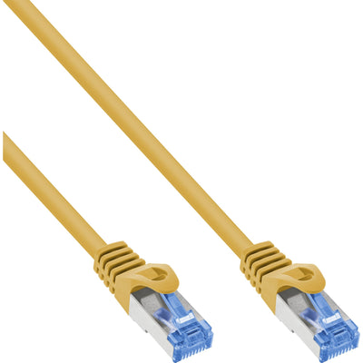 Inline® Patch Cable CAT.6A, S/FTP, Tpe (lszh), Cca, Yellow, 0.5M — image 1