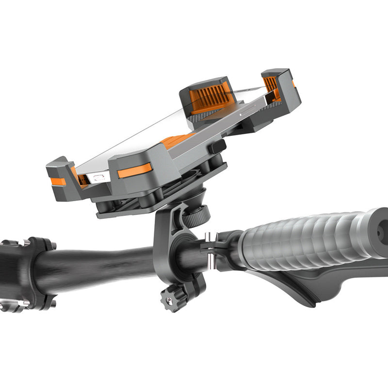 Bicycle Phone Mount With Airbag Silicone Shock Absorption And Quick-release Feature