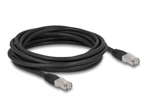 Delock RJ45 Network Cable CAT.6A S FTP Pe Outdoor 5M Black — image 1