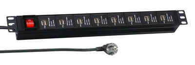 EFB Elektronik Power Strip EK631USB.1 Base Múltiple 3M Indoor Black — image 1