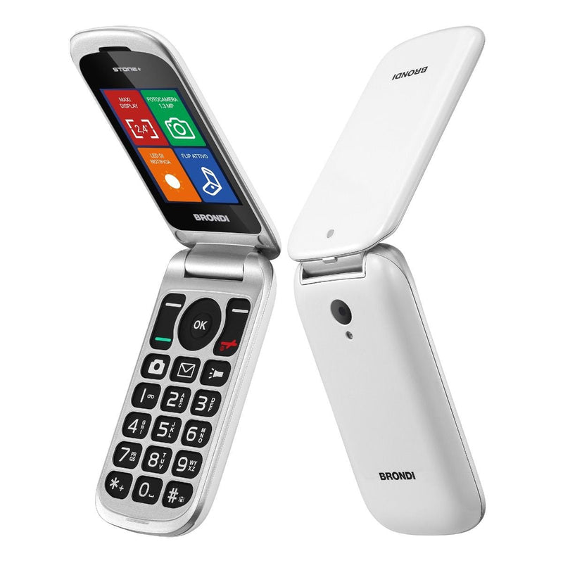 Brondi Mobile Phone Stone + 6,1CM (2.4) White