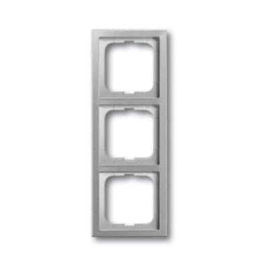 Busch Jaeger Bj 1723-866K Frame 3-VÍAS Pur Steel Inoxidable Steel Inoxidable — image 1
