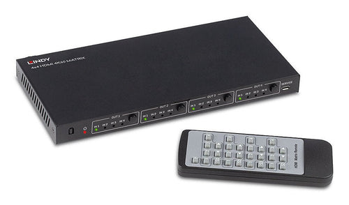 Lindy Conmutador Matriz HDMI 4K UHD 10.2G 4X4 — image 1