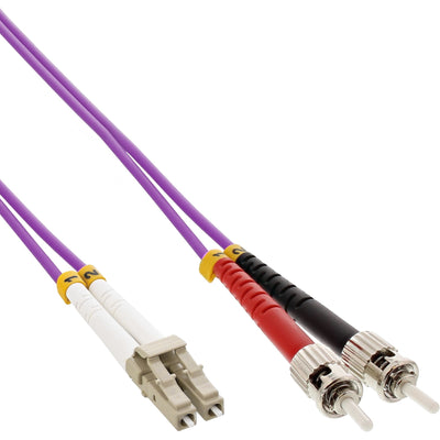 Inline Cable Duplex Fibre Optic Lc/St 50/125?M OM4 25M — image 1