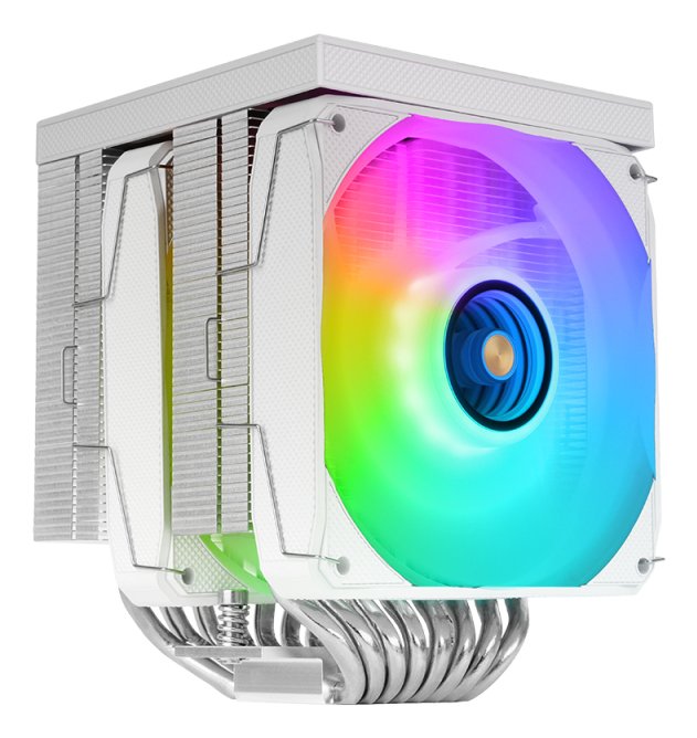 Mars Gaming Refrigeración CPU A-rgb Mcpu-lcd Pro White LCD / 120MM ARGB / 6 Heatpipes / Tdp 300W / Intel & AMD